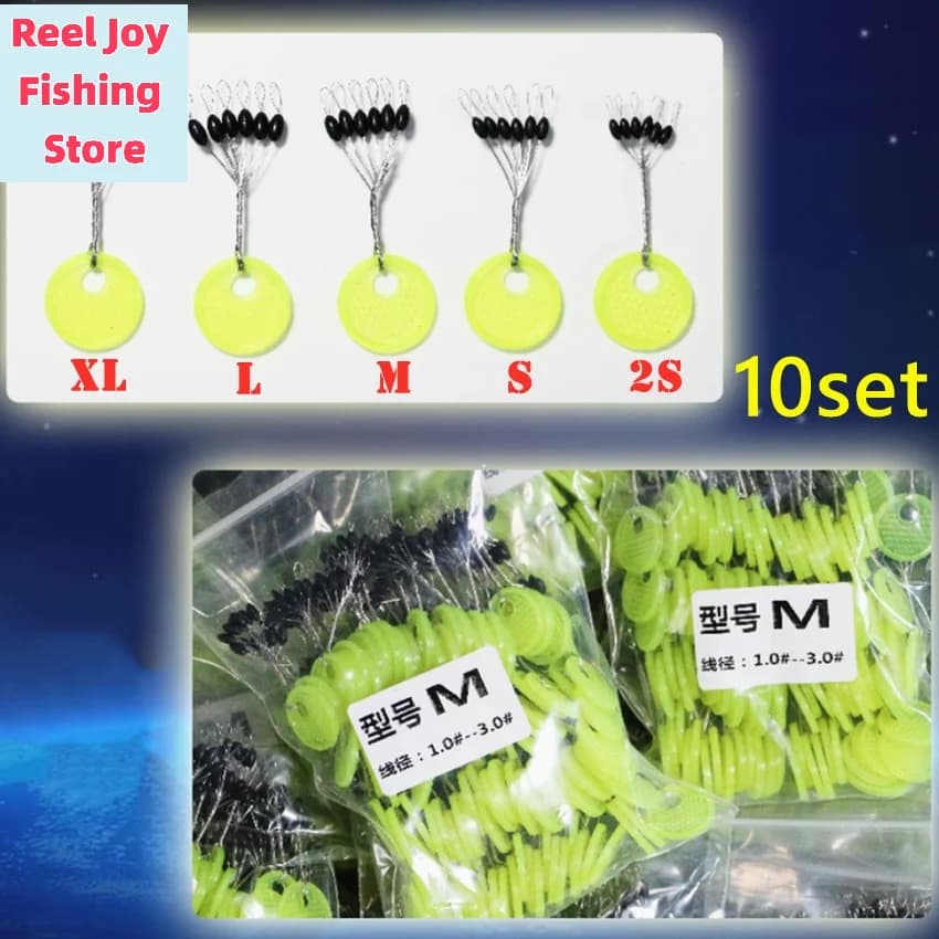 【Stopper in Gomma Nera per Canna da Pesca, Accessori da Pesca, Attrezzatura per Galleggianti】