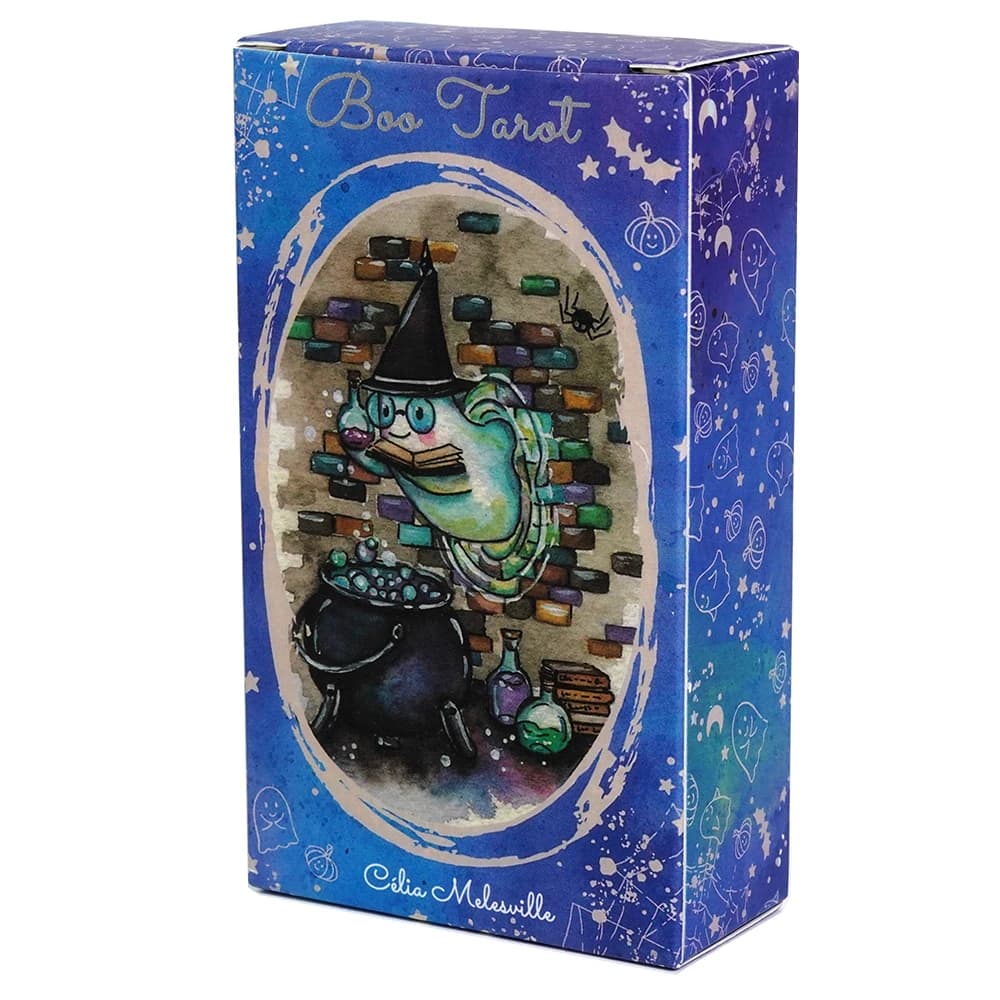 Nuovo Boo Tarocchi di Celia Melesville 78 Carte Inglese Destino Divinazione Tarocchi Carte per Principianti Oracle Carte Tavolo da Festa Gioco da Tavolo