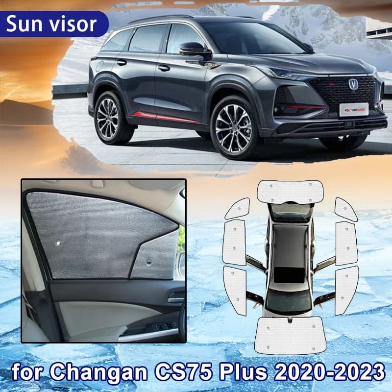 Auto Copertura Completa Parasole per Changan CS75 Plus 2023 2022 2021 2020 Finestra Parasole Ombreggiatura Parabrezza Visiera Accessori Auto