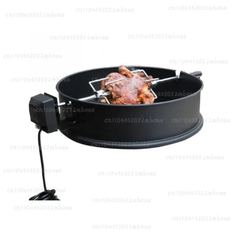 Set Griglia Elettrica Portatile per Barbecue a Carbone da 22 Pollici, Accessori per Griglia Rotonda