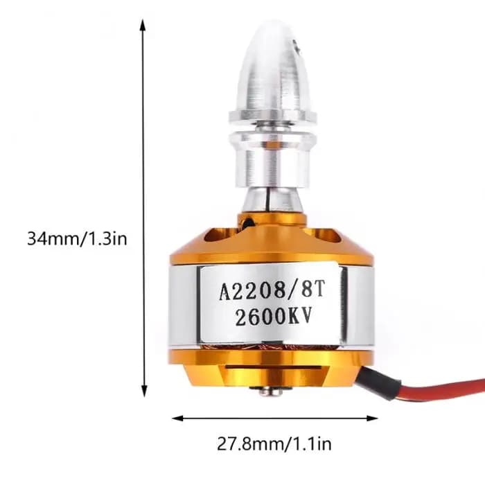 5PCS XXD A2208 Motore Brushless 1100KV A 2600KV Multi-elicottero RC Ad Ala Fissa Drone Aerei In Metallo Outrunner Motore Per Droni Airc