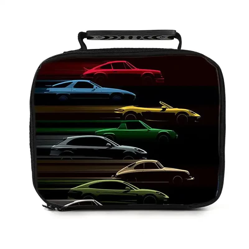 Borsa per il pranzo portatile con luce a LED per ragazzi/ragazze, il miglior regalo, borsa per il pranzo con cartoni animati 2D, borsa termica per la scuola per bambini, borsa da picnic con isolamento termico