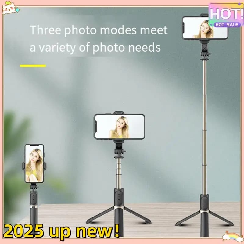 1 pz selfie stick wireless Bluetooth selfie stick con luce di riempimento treppiede portatile per telefono cellulare per Android IOS