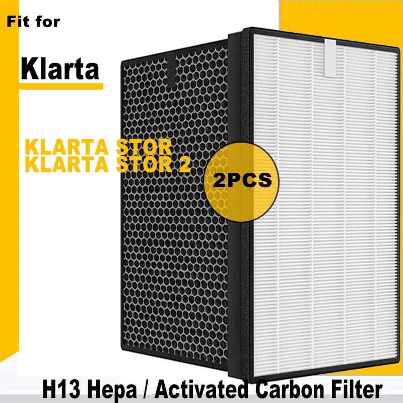 Filtro a carbone attivo HEPA di ricambio compatibile con kleta STOR, kleta STOR 2