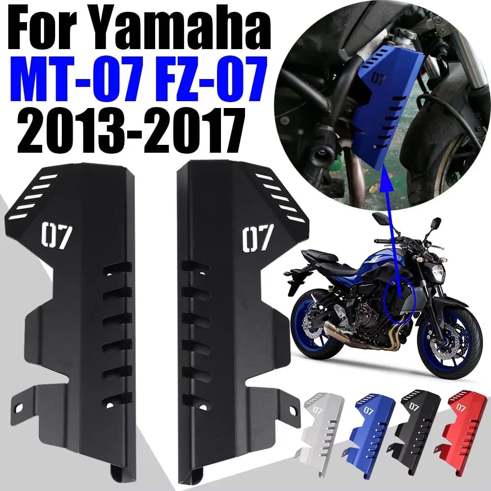 Moto Lato Del Radiatore Griglia di Protezione Della Copertura Della Protezione Per Yamaha MT07 MT-07 FZ07 FZ-07 2013 2014 2015 2016 2017 Accessori