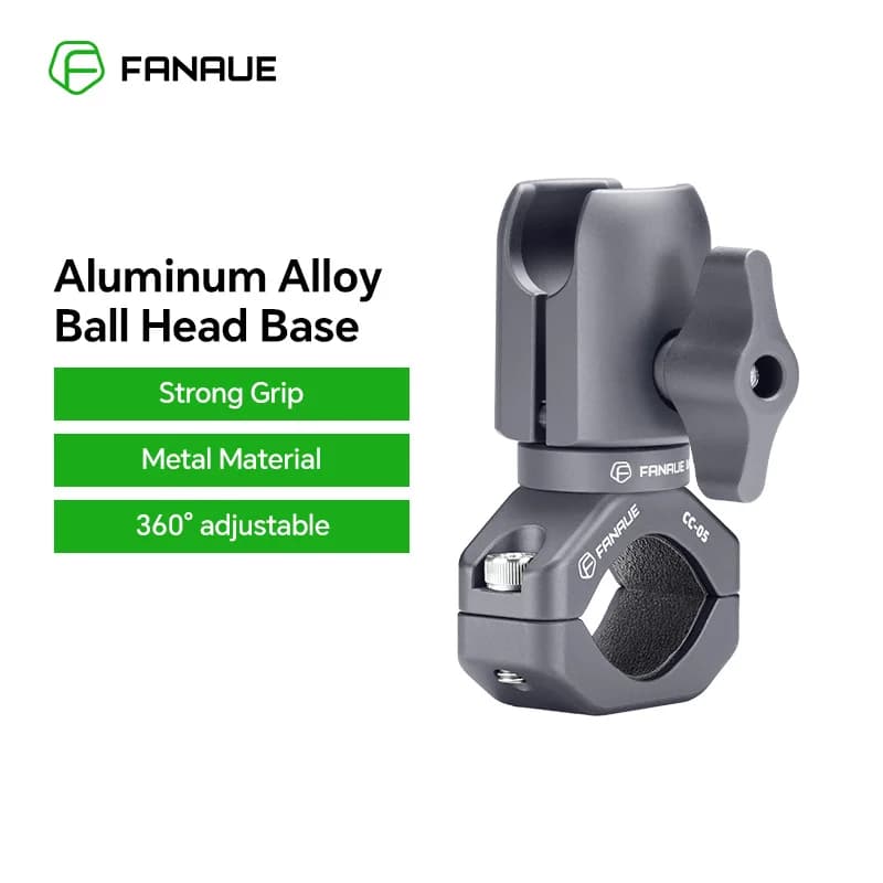 FANAUE Mobile Phone Holder for Motorcycle Handlebar Extension Wheel Base for Ball Head Sports Camera Quick dismantling Anti-theft