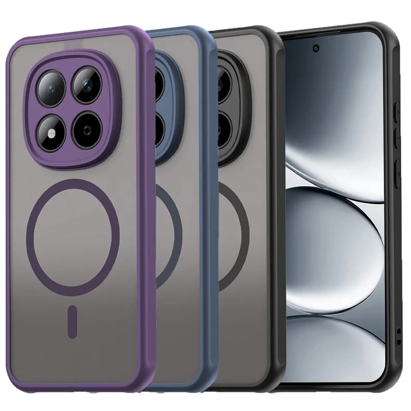 Custodia Magnetica Opaca per Ricarica Wireless per Xiaomi Redmi Note 15 Pro Pro+ 5G Note 15 4G Cover Protettiva Smerigliata Fundas Coque