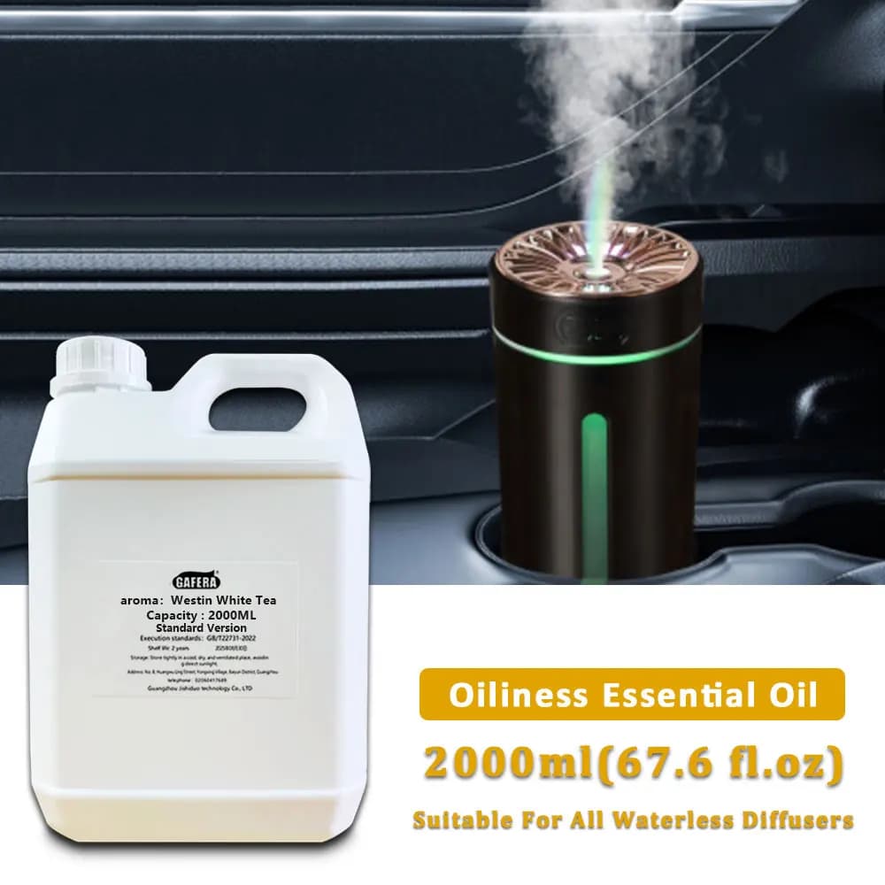 GAFERA 2000ml (67.6 fl.oz) Westin White Tea Hilton Essential Oils - For Waterless Diffuser, Diffuser Replenish Aromatherapy Oil