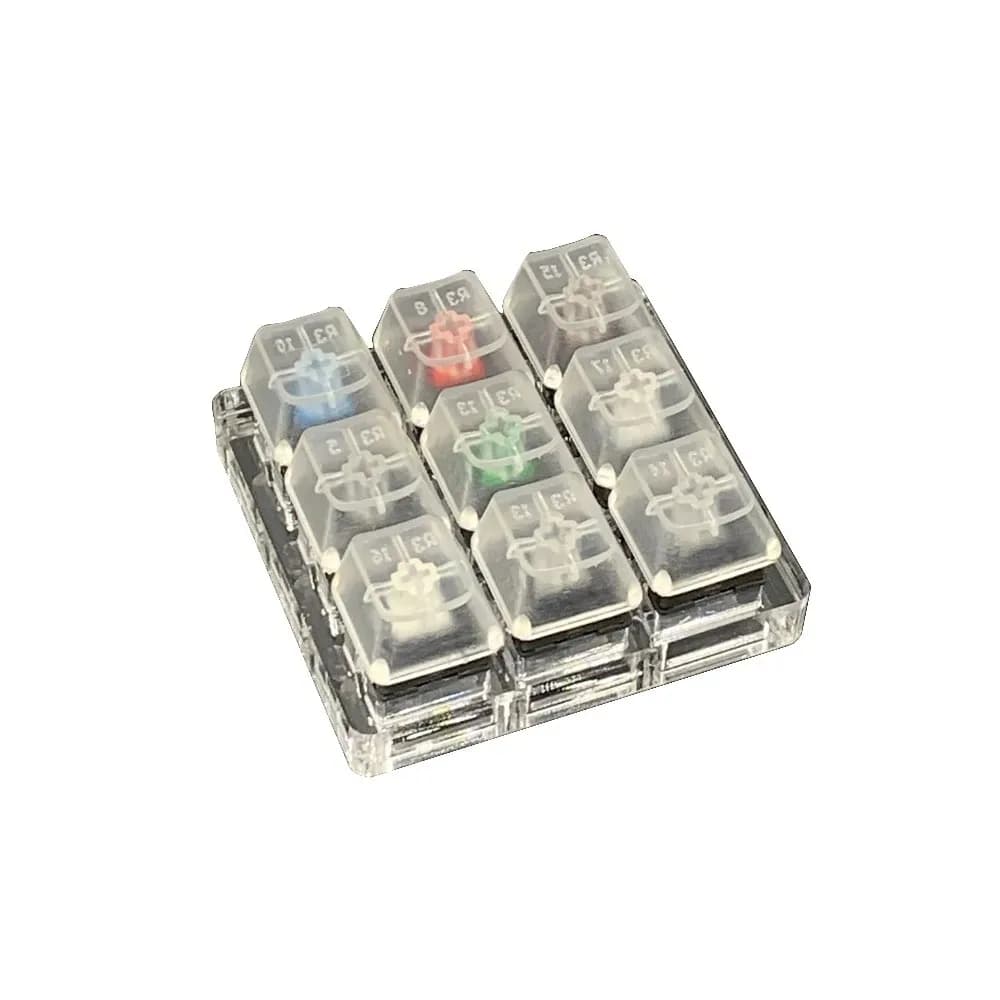 Tester per interruttori per tastiera meccanica Cherry MX Cross Copritasti da gioco Tester per interruttori Cherry con scheda acrilica