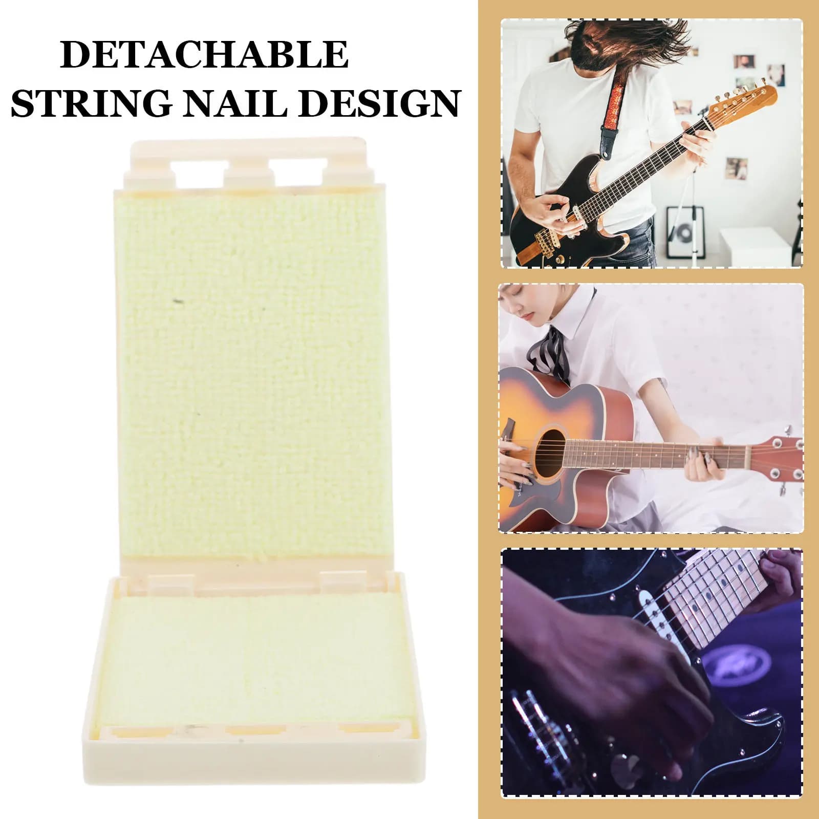 Guitar String Cleaner Tool White Soft Bottom Professional Fret Cleaning Cloth Wiper Acoustic Electric Ukulele Maintenance