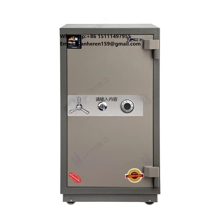 Cassaforte Meccanica Elettronica Grande Personalizzata JIMBO per Documenti, Denaro e Gioielli, Resistente al Fuoco per Casa e Ufficio