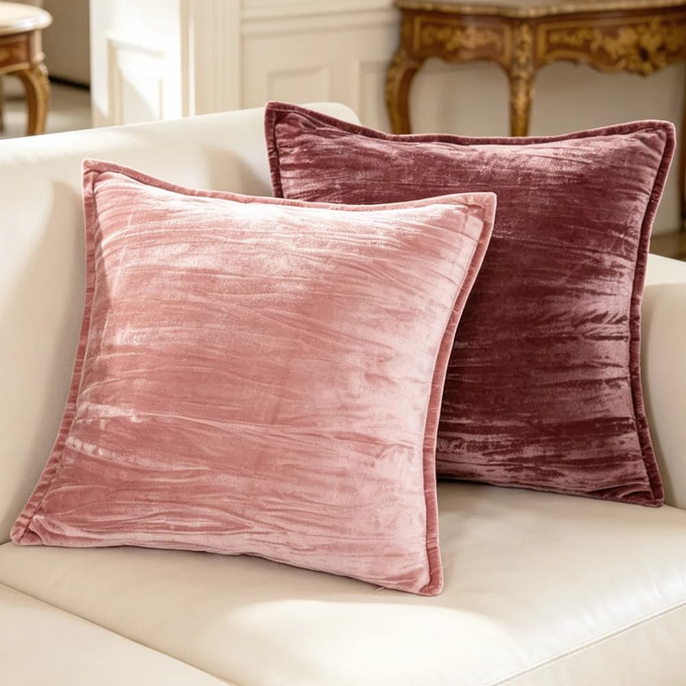 BUYNOW 1PC Fodere per cuscini divano in velluto con volant, decorazioni per cuscini da divano e letto, cuscini decorativi di tendenza per la casa