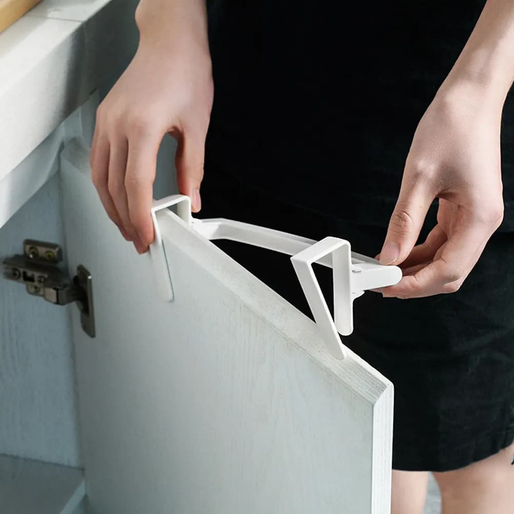 2 Pezzi Portasciugamani in Plastica Salvaspazio per Bagno e Cucina, Porta Strofinacci da Parete, Organizzatore per Asciugamani da Armadio e Tavolo in Materiale ABS