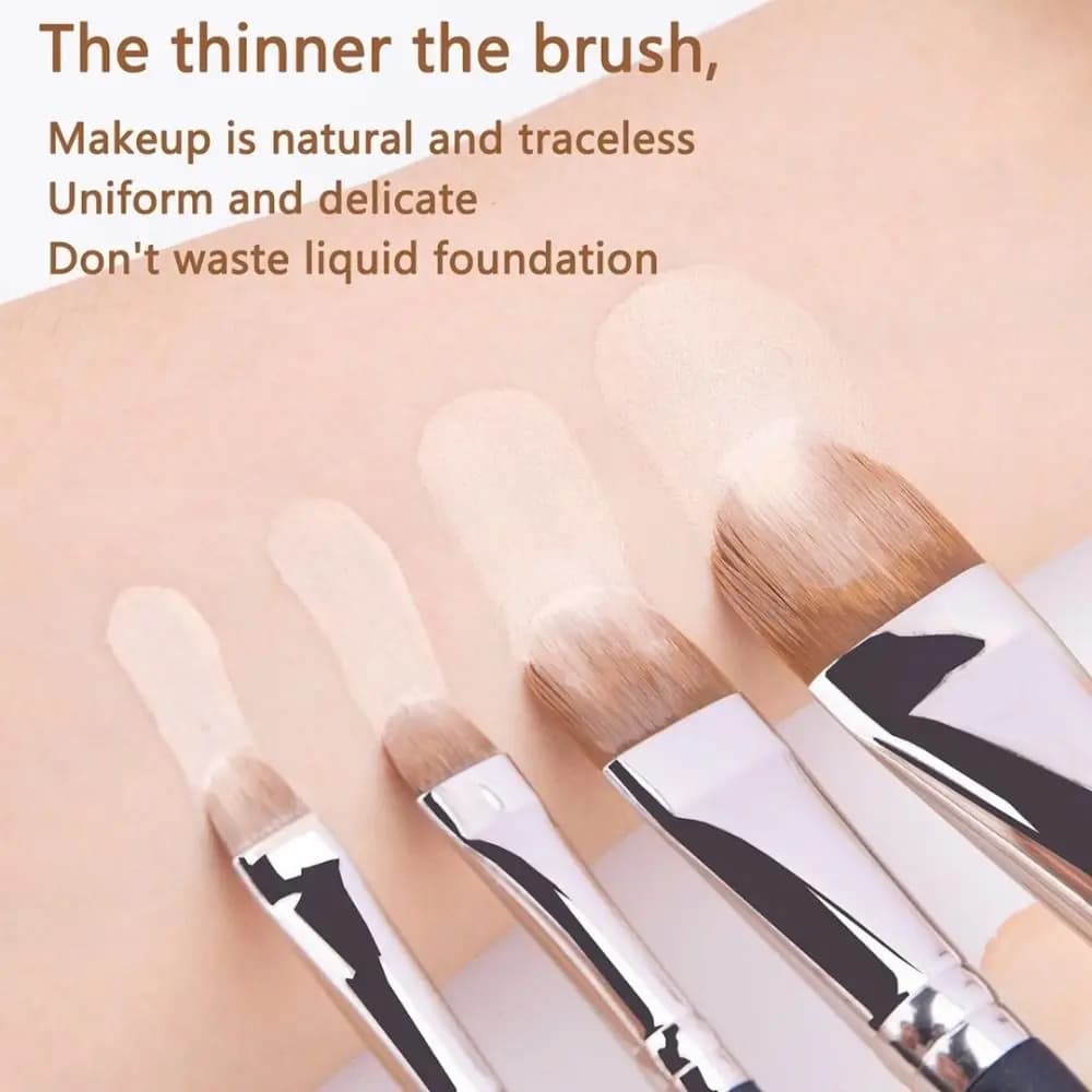 4 Types Sizes Makeup Brush Professional Upgraded Ultra-thin Foundation Concealer Brush Liquid Foundation Cream Concealer