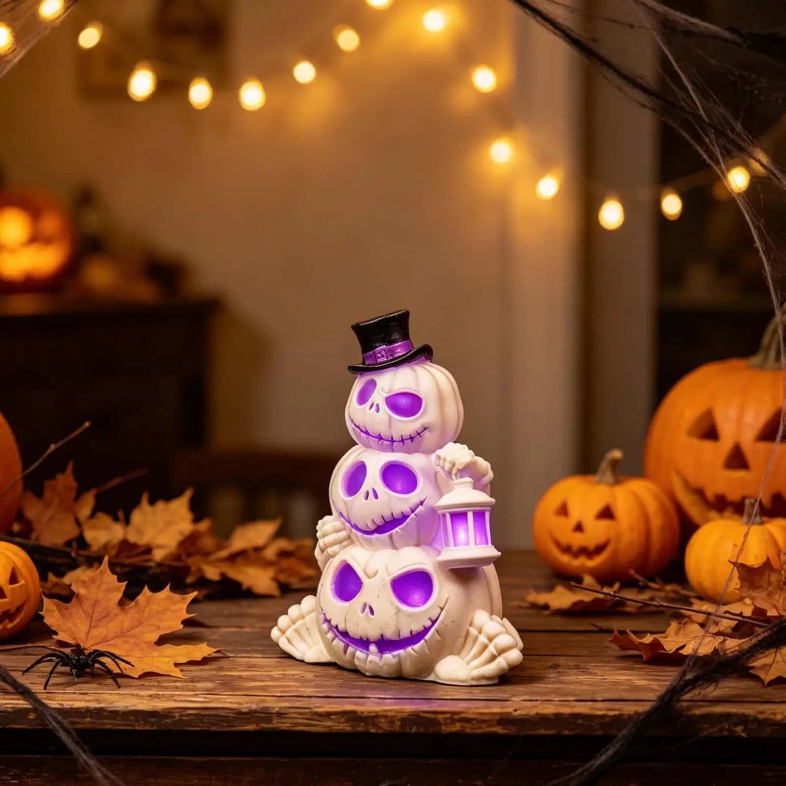 Pumpkin Silicone Mold 3-layer 3D Silicone Reusable Decor With Top Hat Pumpkin Candy Mold For Baking Candy Gummy Soap Candle Art