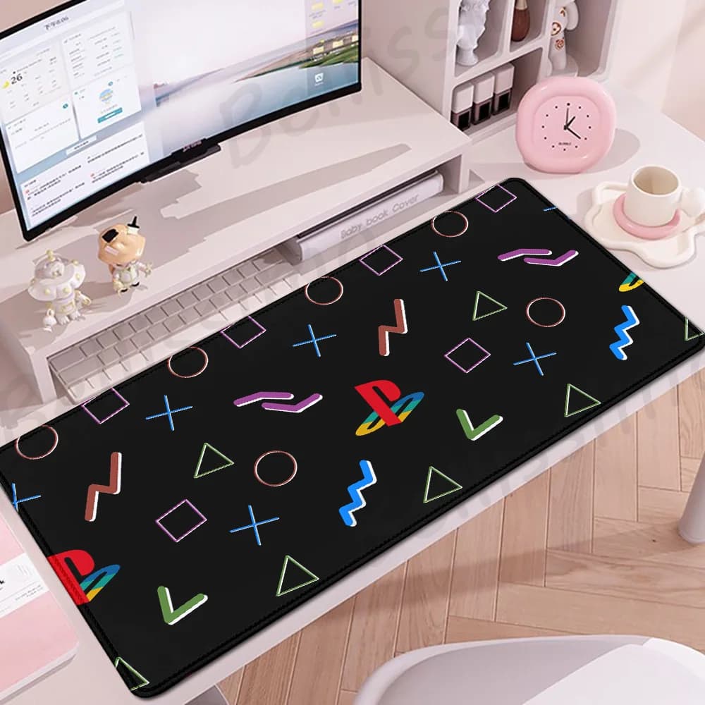 40x90cm E-Sports Mousepad P-PS5 Playmat PC Cabinet Desk Mat Keyboard Mats Gaming Accessories Extended MousePad XXL Gamer Carpet