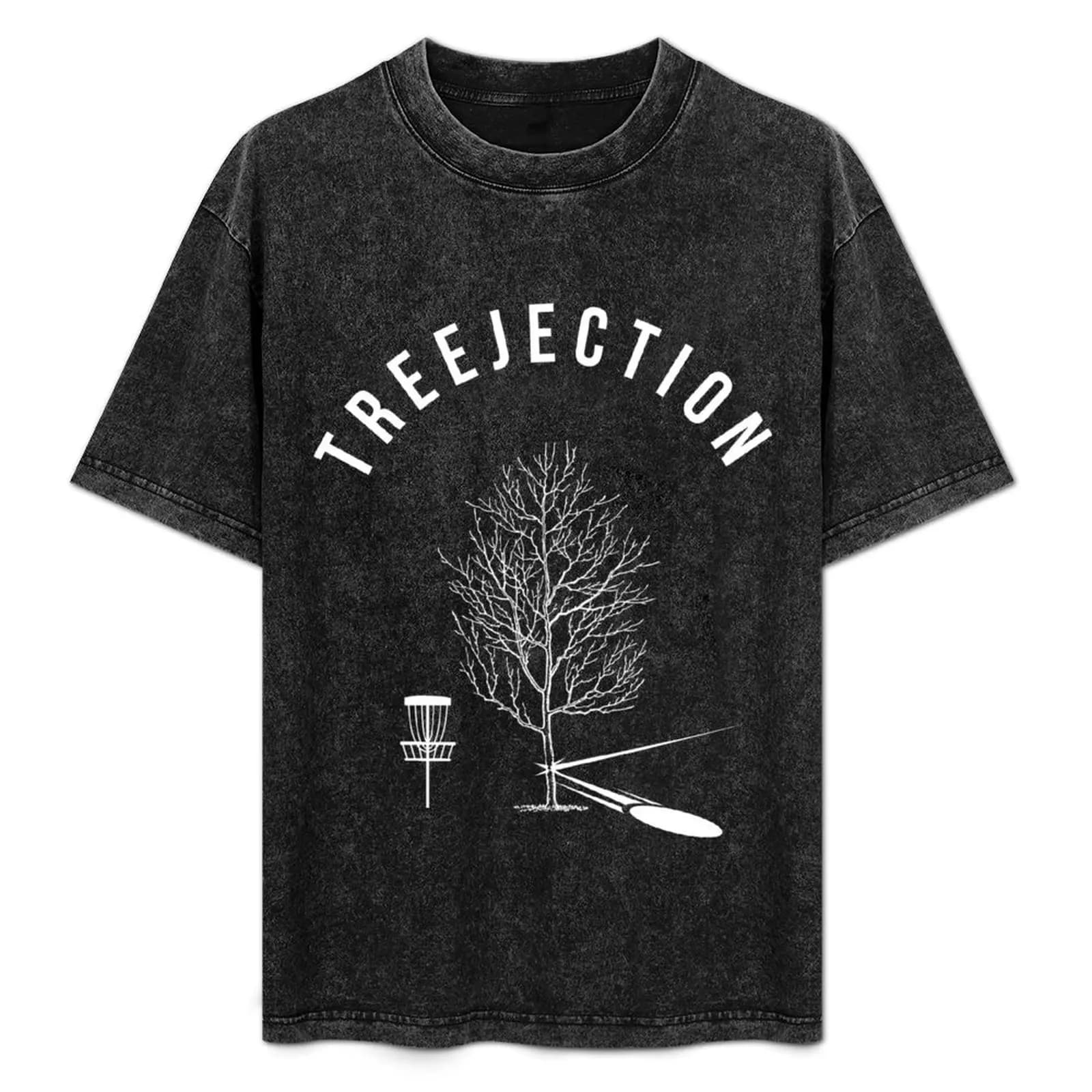 Divertente maglietta Disc Golf Treejection con grafica creativa