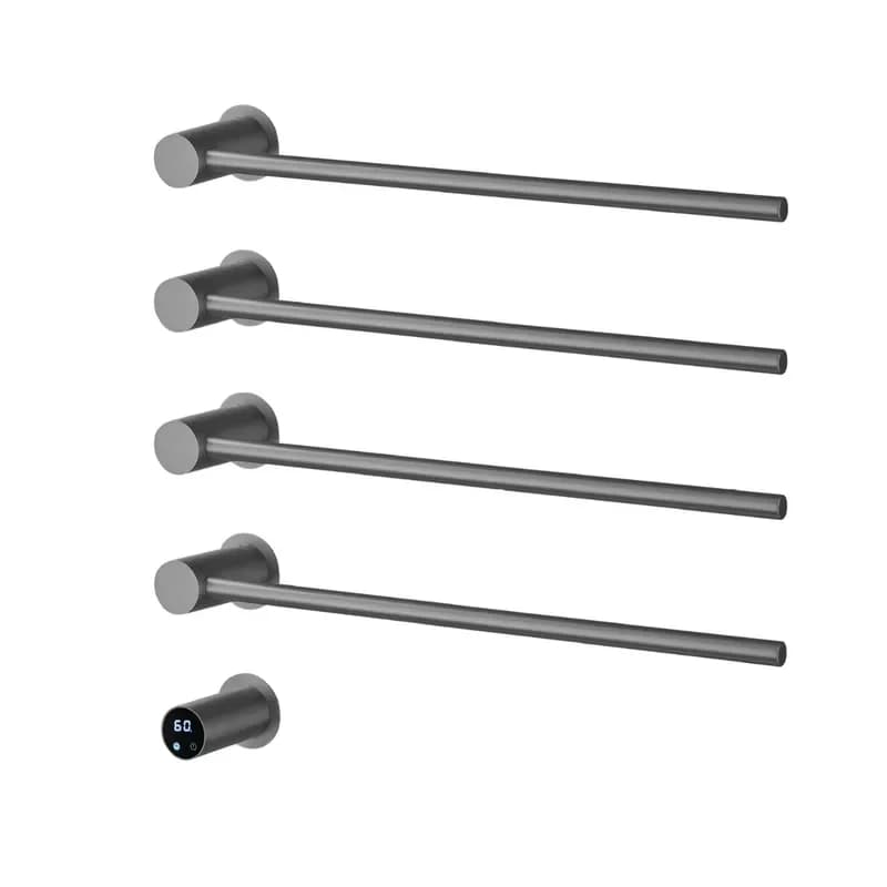 Smart Electric Towel Rack Aluminum Alloy Heated Drying Bar Constant Temperature Bathroom Accessory Space Saving Wall Mounted