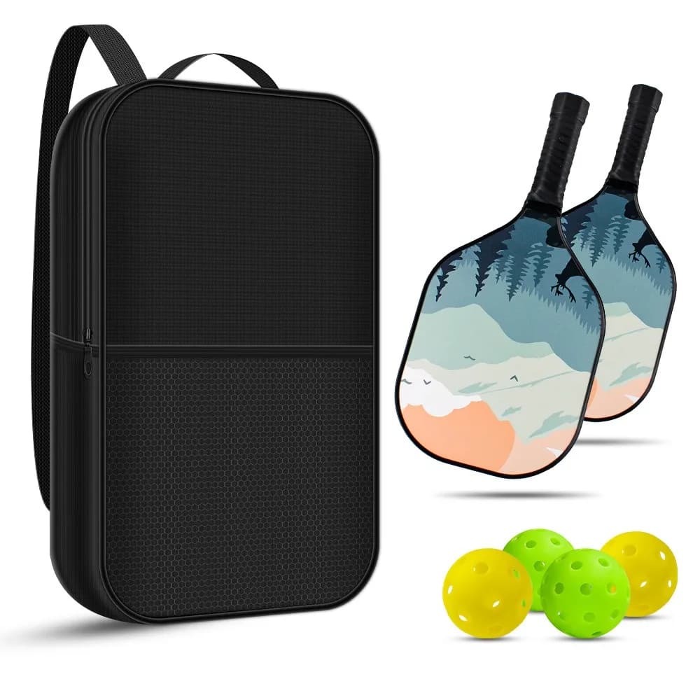 Zaino da viaggio regolabile per racchette da pickleball, borsa sportiva per tennis e pickleball, borsa per racchette da racquetball e pickleball per uomo e donna