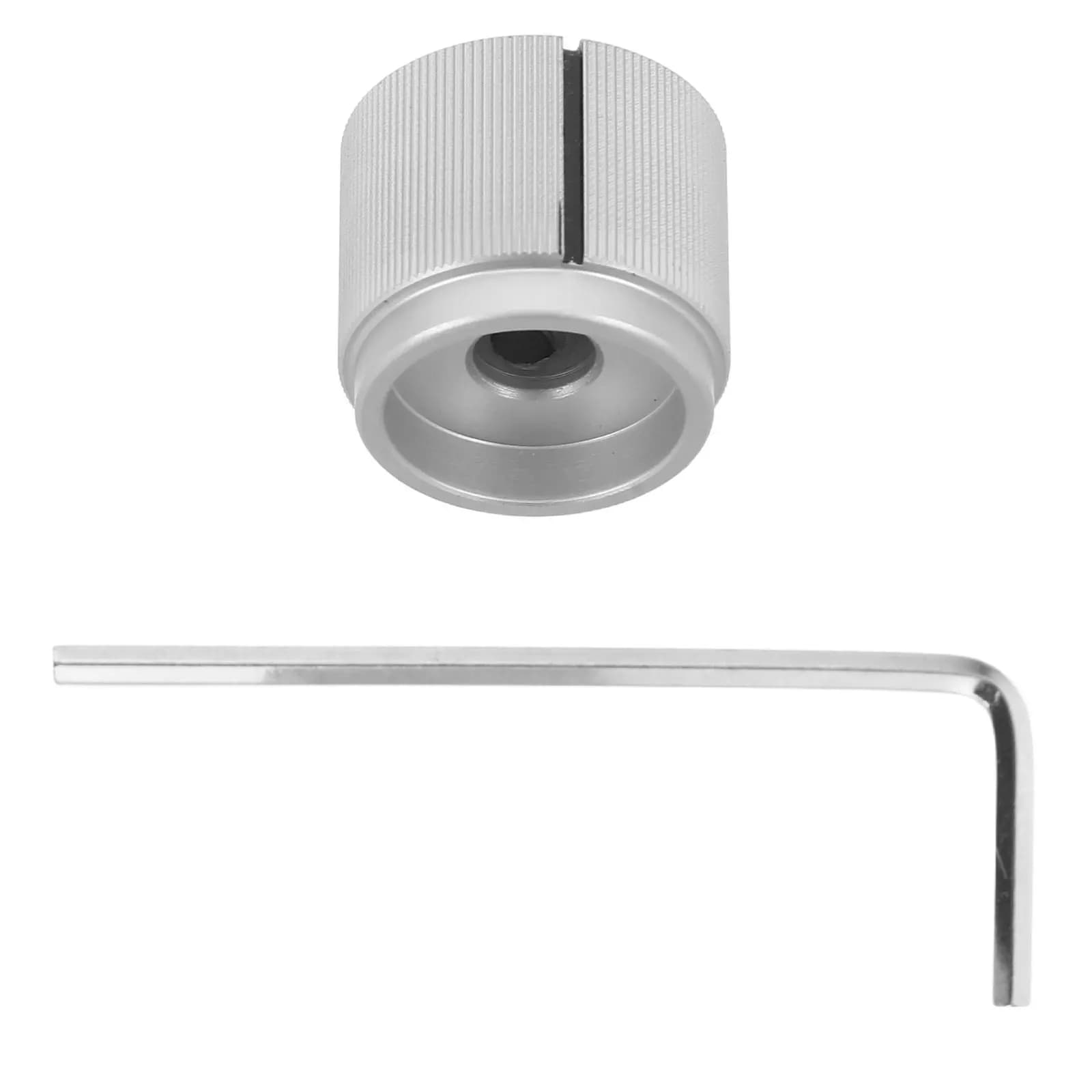 Set di 6 Manopole Nere per Volume e Tono Chitarra, in Lega di Alluminio da 6mm, per Pannello di Controllo Chitarra Elettrica, Accessori di Aggiornamento