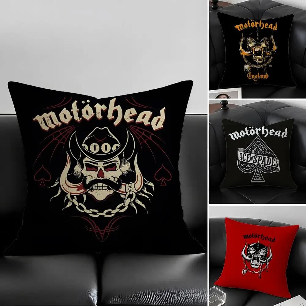 M-Motorheads-S Set di fodere per cuscini in lino naturale, decorazione tutto in uno per divano, camera da letto e sedia