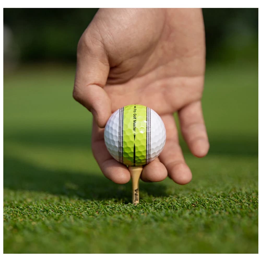PGM Golf Ball 360 ° Orbit Aiming Line Ball Stripe 2 Layer Ball Suitable for Beginners Practice Indoors Outdoors Golf Supplies