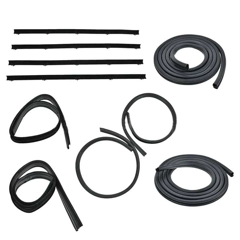 Sweep Belt & Glass Run Window Channel & Door Seal Kit Fits For Dodge D Series KD1001-10 841880109816 8072220