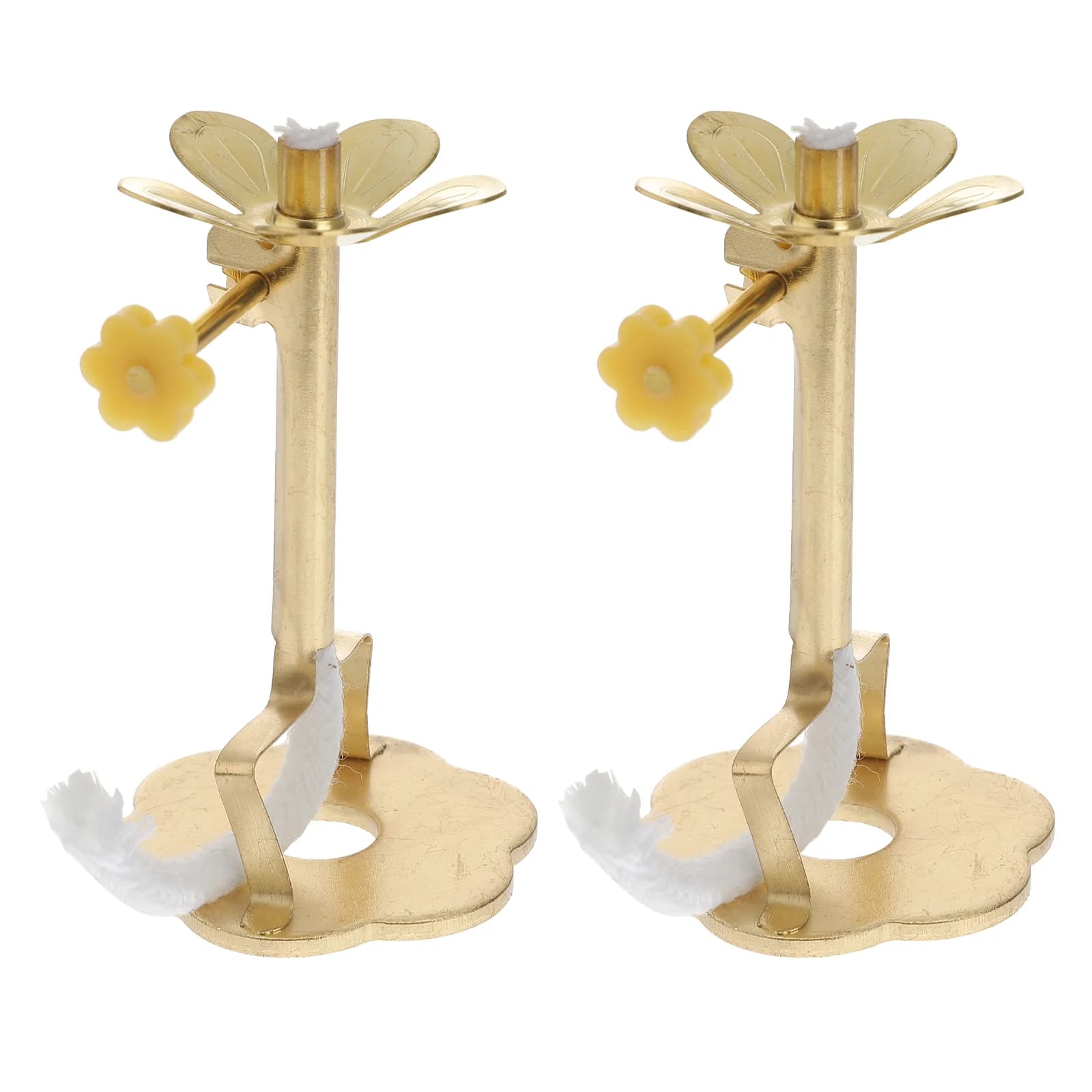 Lampada da 2 pezzi con supporto per stoppino per lampada da burro con supporto per stoppino telescopico forniture per Buddha