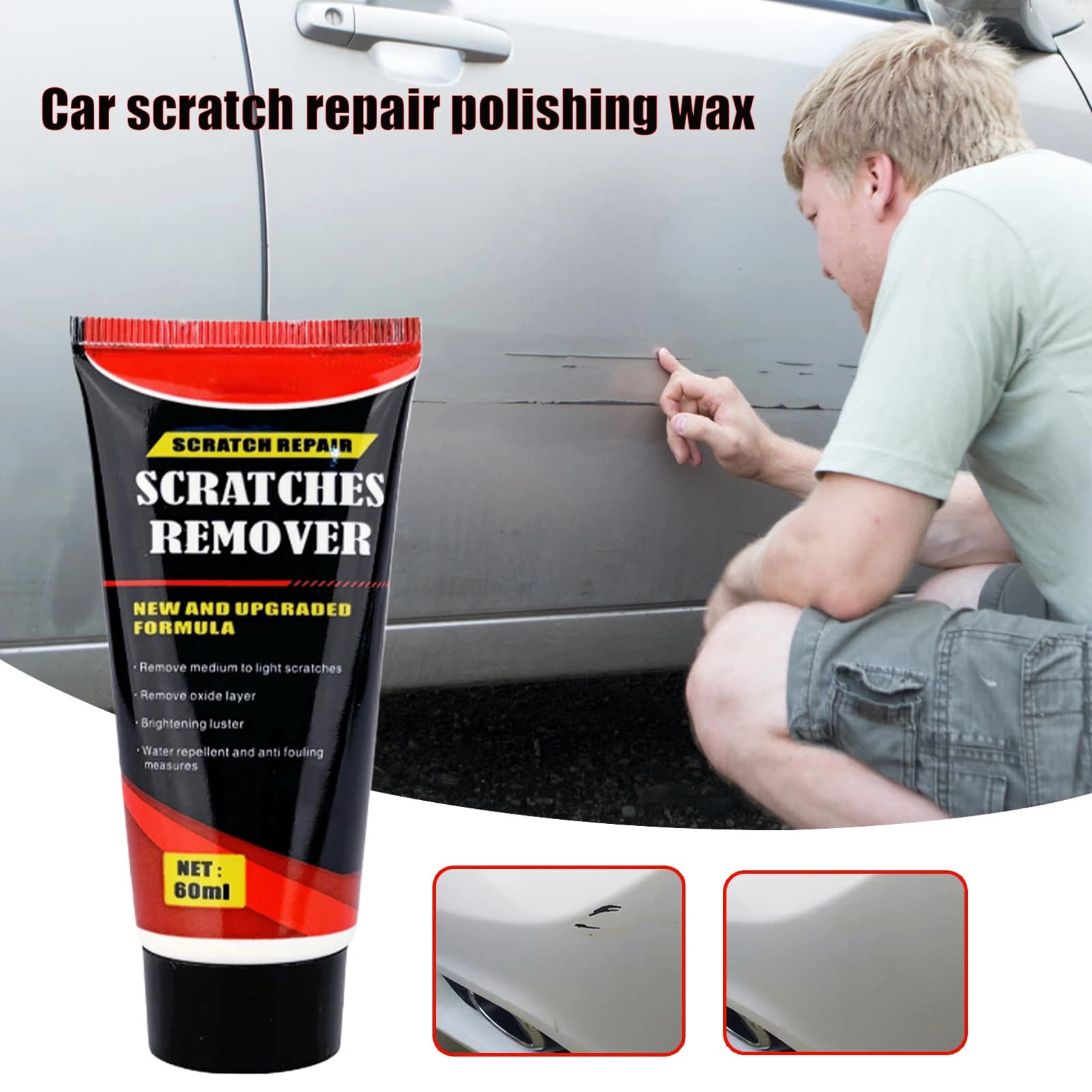 60/120ml Auto Scratch & Swirl Remover Graffi Riparazione Lucidatura Vernice Per Auto Colore Auto Scratch Vernice Strumento di Cura Accessori Auto