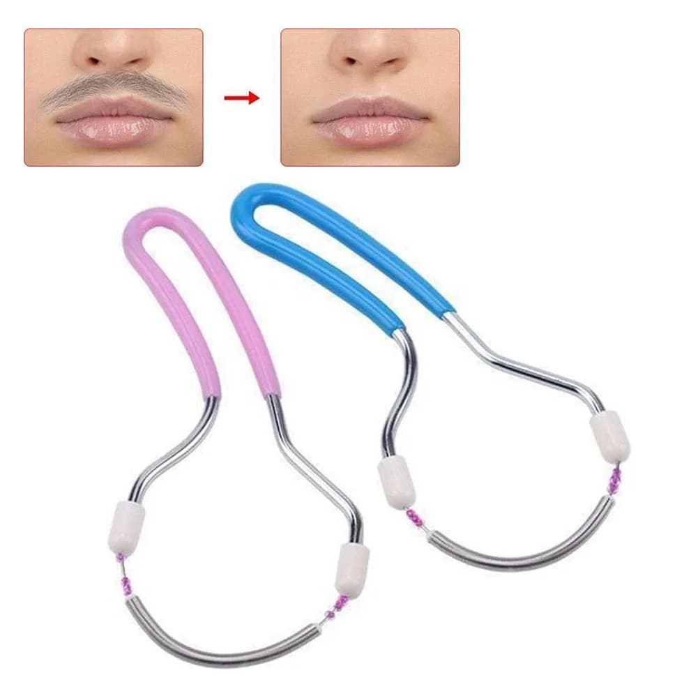 Women Hair Removal Epilator Mini Facial Hair Remover Portable Handheld Spring Roller Epilator Remove Unwanted Lip Chin Face
