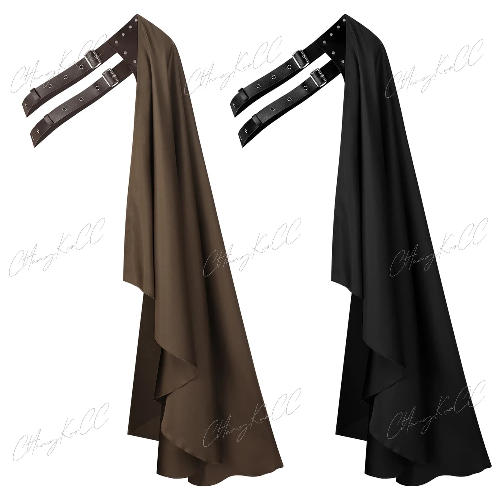 Medieval mantle for men with half shoulder, medieval shawls with adjustable straps, medieval cosplay costume of Halloween