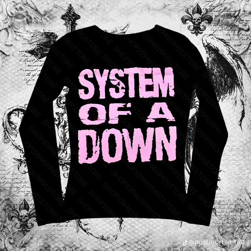 Y2k Top per Abbigliamento Donna T-shirt per bambini Y2k Top Emo Anime Girl T-shirt grafiche Donna Ritagliata Goth Manica lunga Kawaii