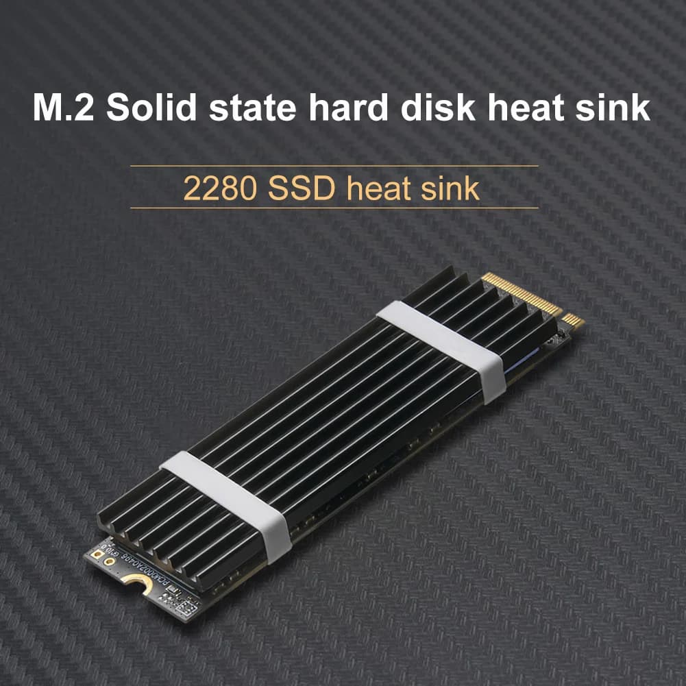 Dissipatore di calore SSD in metallo con viti Dissipatore di calore per unità a stato solido Accessori per PC/desktop per PS5 NVMe M.2 2280