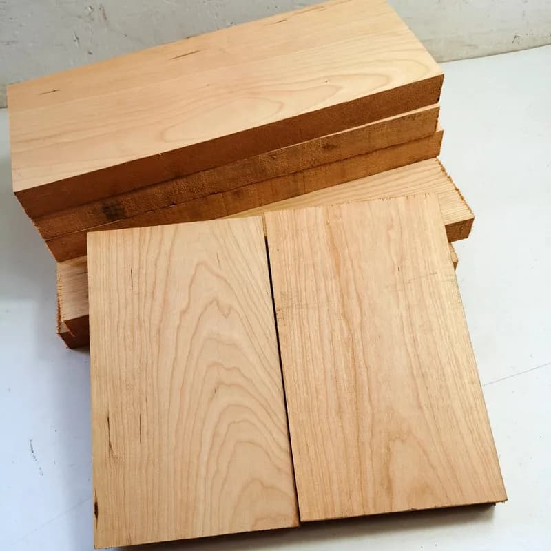 Unfinished Cherry Wood Solid Board Thick Wood Planks for DIY Model Toys Building Carving Laser Cutting Craft Inlay
