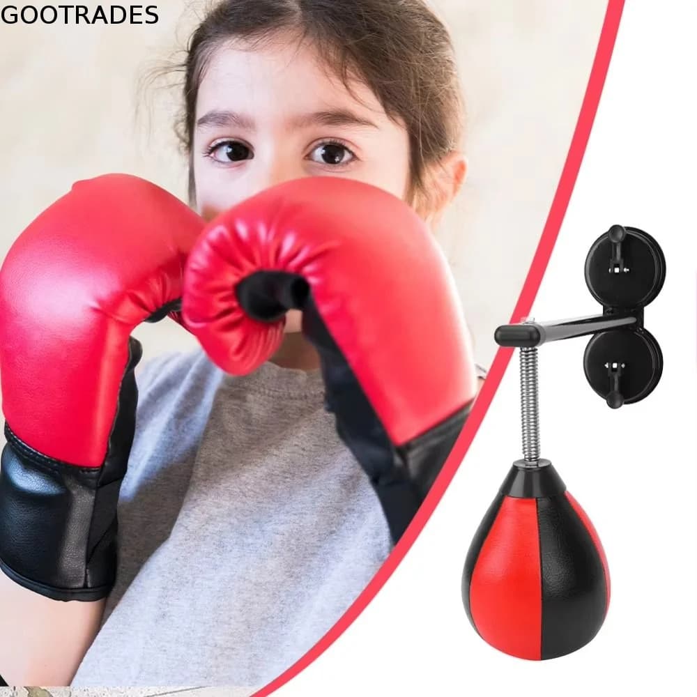 With Suction Cup Wall Mount Punching Bag Inflatable Wall Mountable Boxing Training Ball Physical Exercise Promote Development