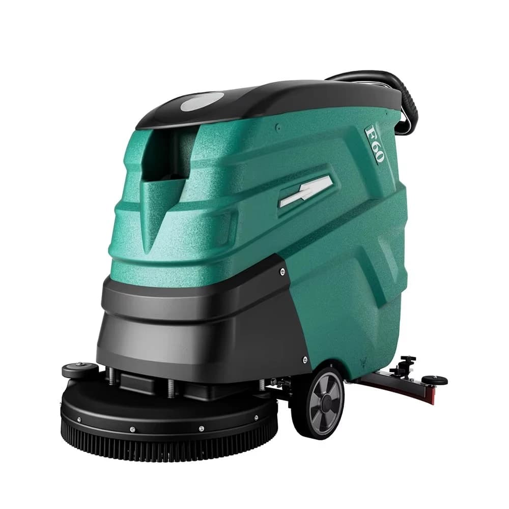 Hand Push Self Propelled Floor Scrubber Commercial Supermarket Property Workshop Factory Industrial Wash Mop Vacuum All in One