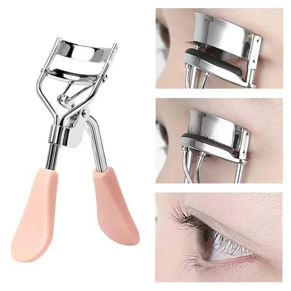 1pc Portable Folder Stainless Steel Folder Black Durable Modeling Suitable for lifting female eyelashes