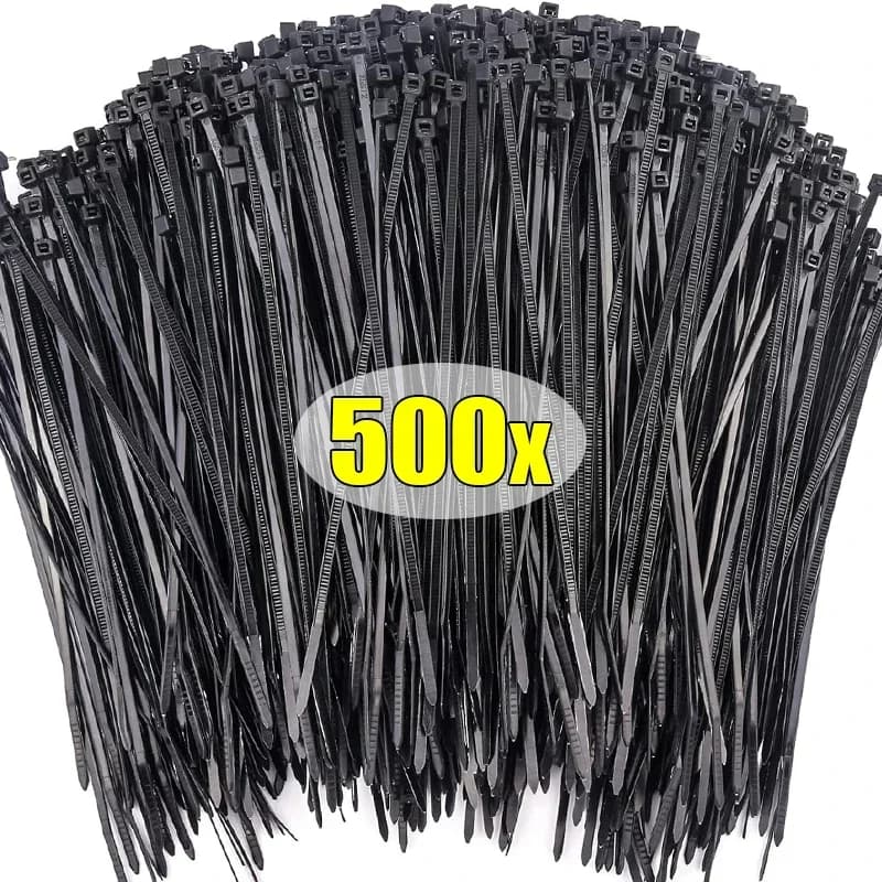 100-500 pz fascette in Nylon di plastica fascette autobloccanti fascette per cavi staccabili anello di fissaggio per fascette in filo per ufficio a casa
