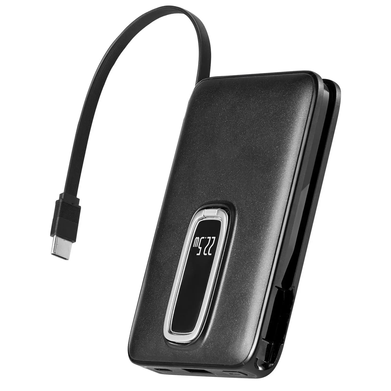 Power Bank magnetico da 10000 mAh con display LED intelligente Caricatore portatile wireless compatibile con MagSafe Ricarica rapida con supporto pieghevole