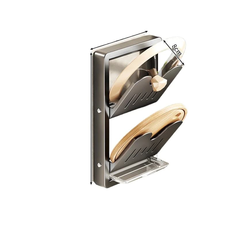 Door covers for pots, door cutters for multifunctional kitchen wall, without drilling, device to store cutters.