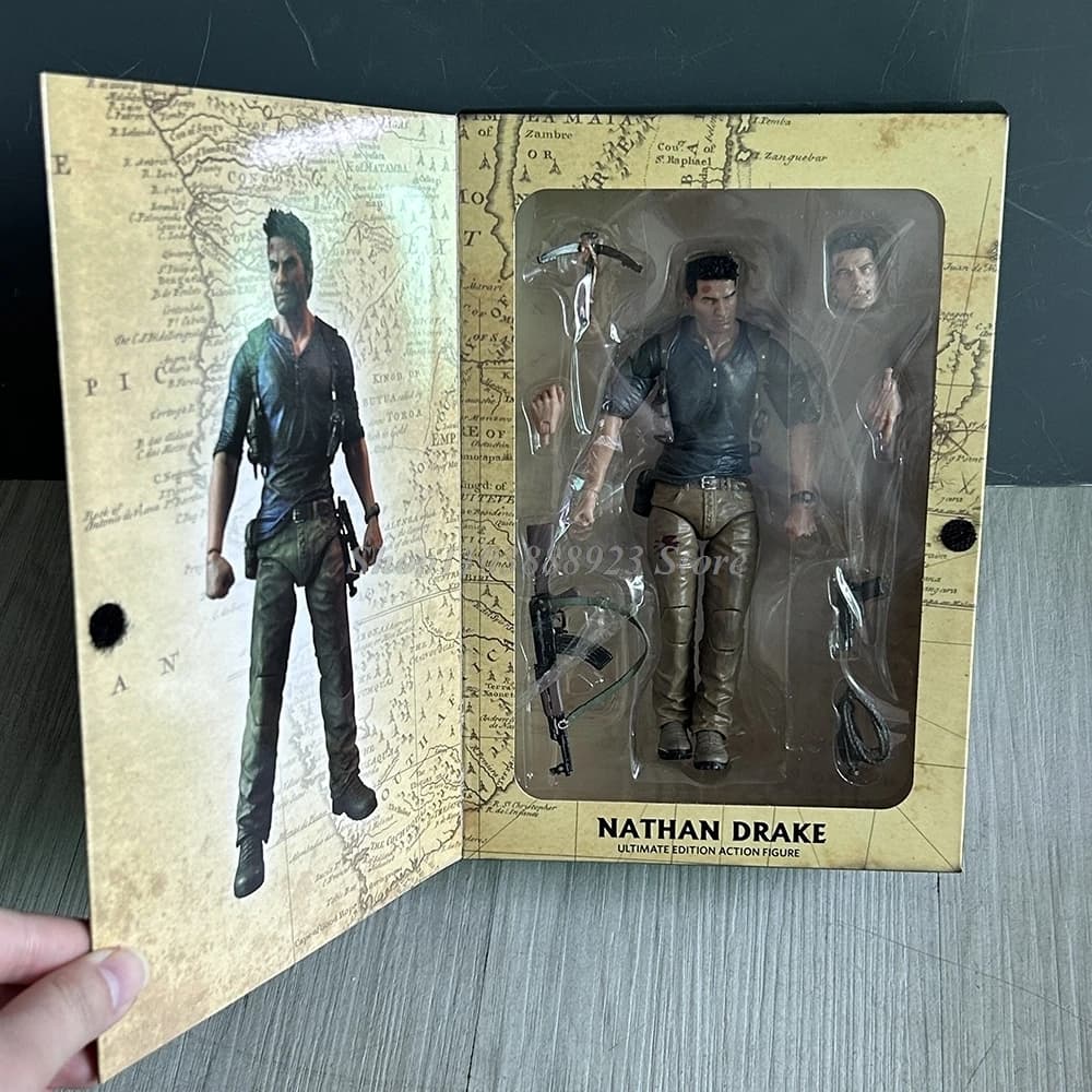 NECA Uncharted 4 NATHAN DRAKE Action Figure Ultimate Edizione A Thief's End, Modellino in PVC, Giocattolo, Regalo di Halloween e Compleanno, Bambola