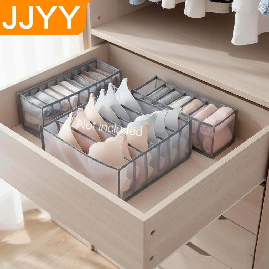 Scatole portaoggetti per biancheria intima, organizer per armadi e cassetti, divisori in nylon per vestiti, soluzioni di archiviazione per cravatte, calzini e pantaloncini pieghevoli