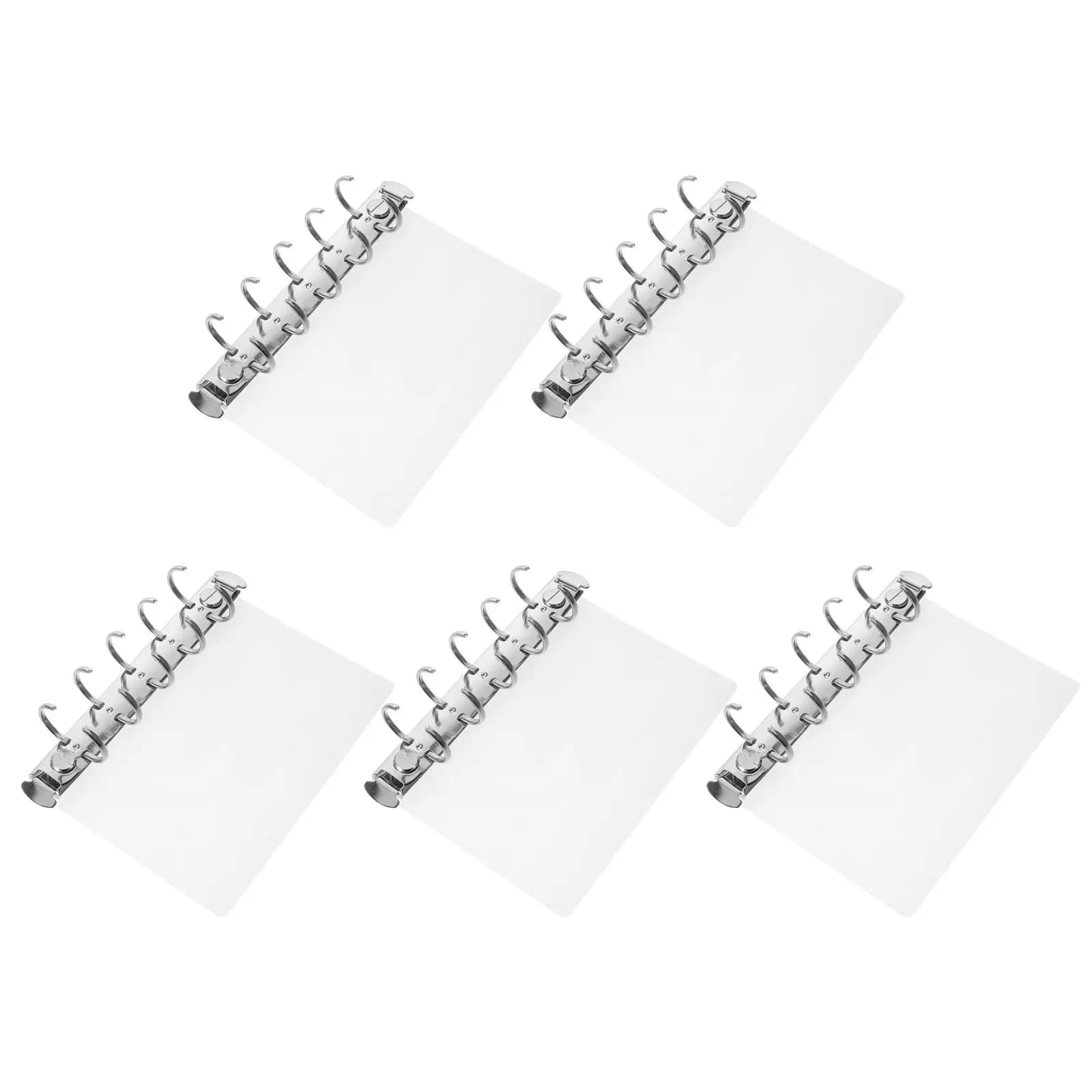5 Pezzi Meccanismo per Rilegatura a Fogli Mobili per Quaderni, Anelli di Ricambio in Metallo Stabili per Planner, Accessori per Organizzatori di Quaderni 2 cm