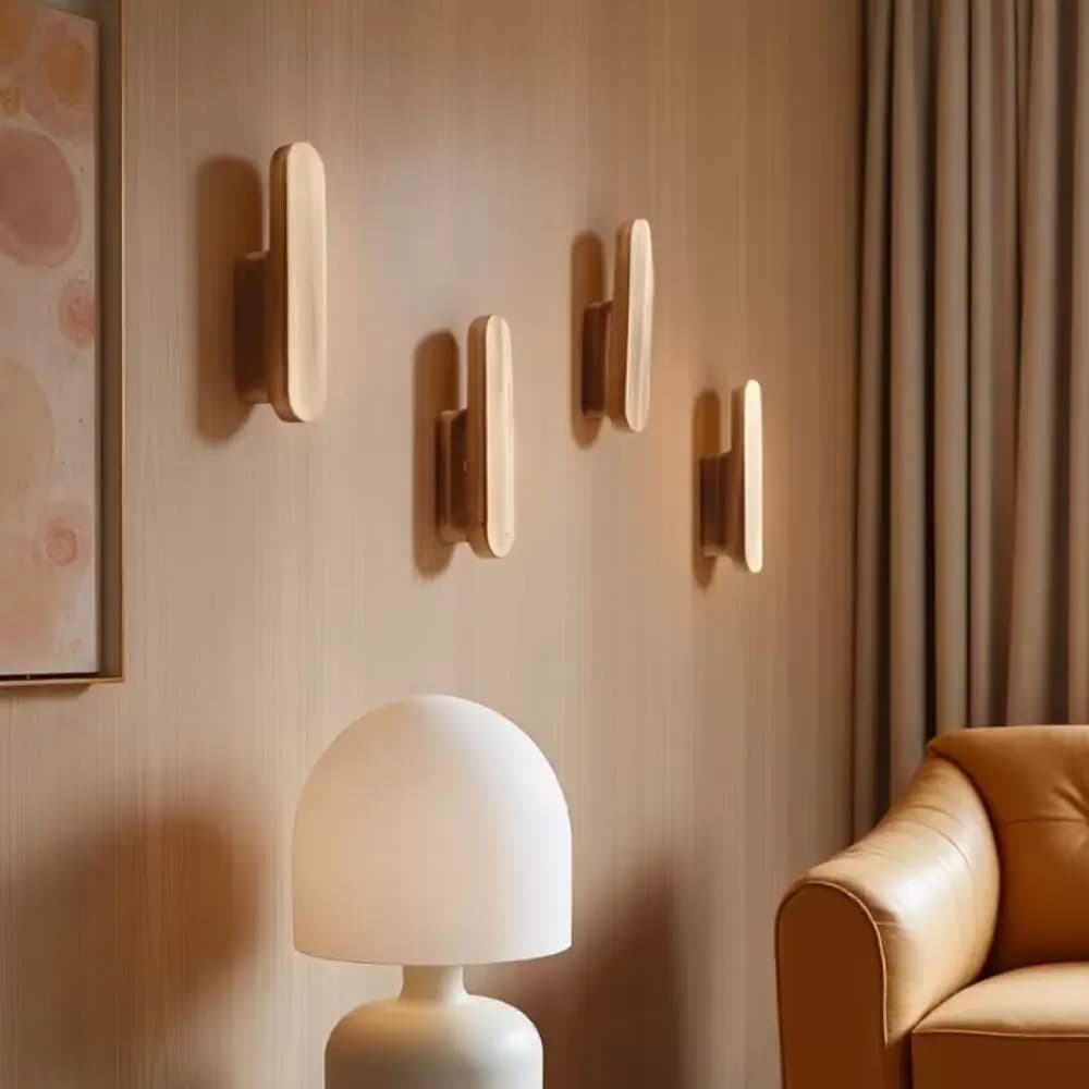 Mensola da Parete in Legno Massello Stile Bohemien, Design Creativo, Decorazioni Sospese, Gancio Rustico in Legno Stile Semplice