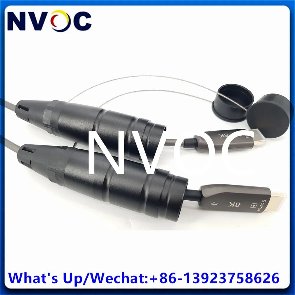 80 M HDMI 2.1 AOC cable, 8K 48 Gbps high resolution HDMI 1080P hybrid fiber cable with PCD235 for slim and slim display