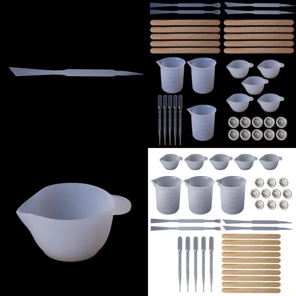 31BF Stampi in resina epossidica fai-da-te per realizzare stampi in silicone per soggiorno Craft trasparente Forniture fai da te