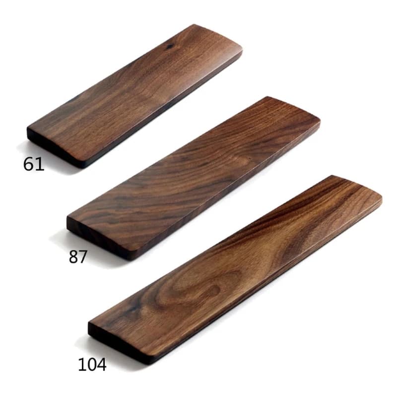 Poggiapolsi per tastiera in legno Poggiapolsi in noce Solido tappetino per mouse Protezione per il polso