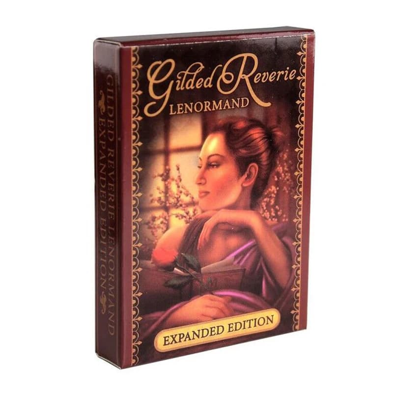 Reverie Lenormand Tarot Deck Set di 47 Carte Gioco di Divinazione del Destino Versione Completa in Inglese con Guida Online