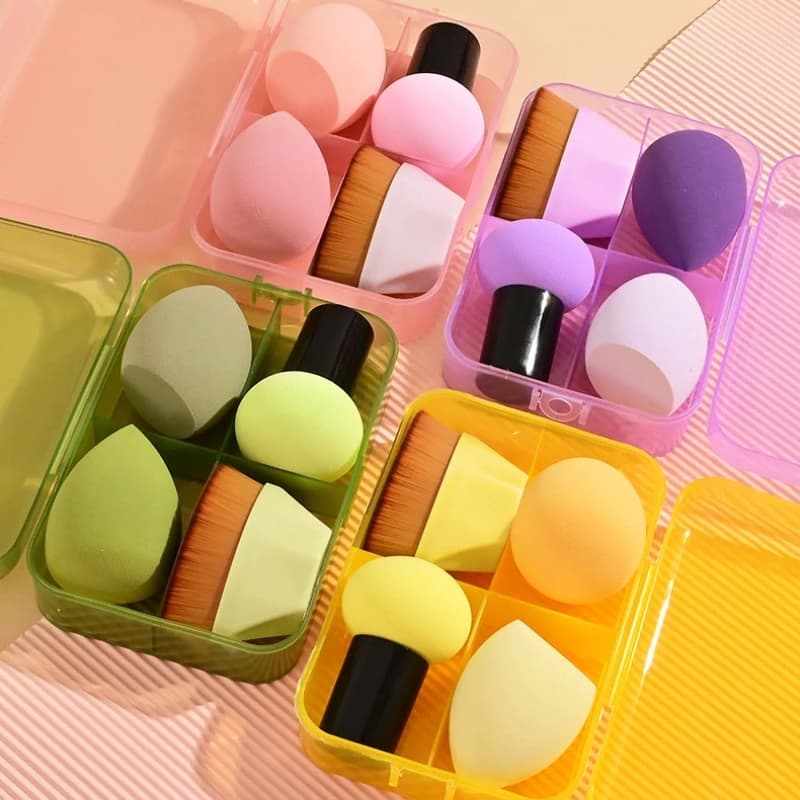 4 pcs soft makeup sponge for powder brush for foundation magic cosmetic mushroom head foundation for soft eggs for powder sponge tools for makeup sponge