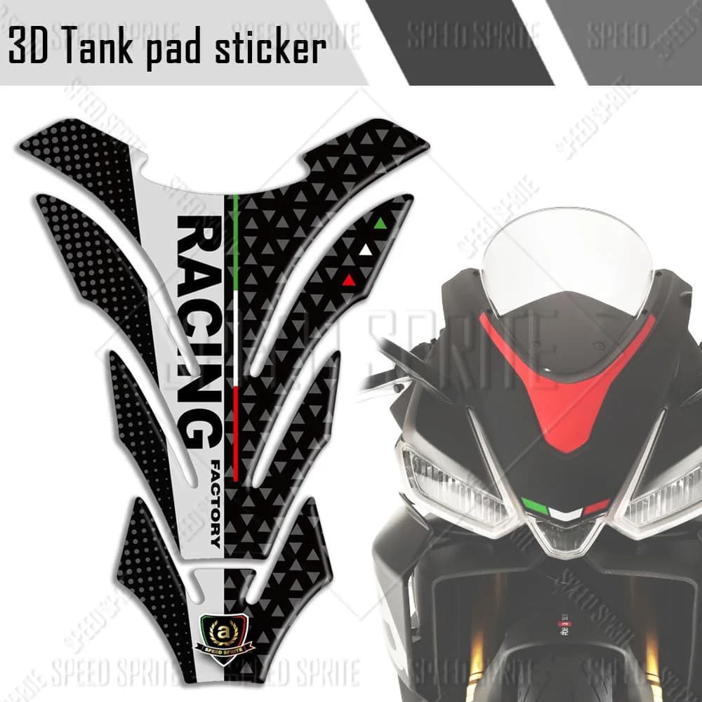 Per Aprilia 3D Fuel Tank Pad Stickers Protector Decal RSV4 GPR RS 125 150 Shiver750 900 Tuono v4 rs660 RS4 125 rsv 1000 mille